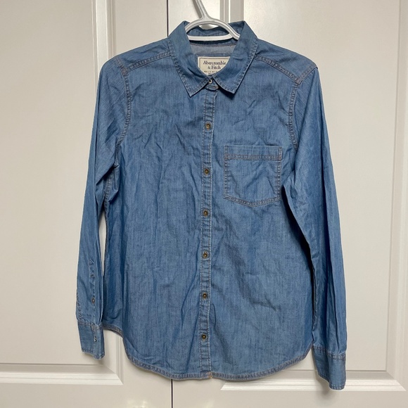 Abercrombie Denim Button-Down Top - Picture 1 of 1